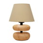 Opviq Lámpara de mesa de madera Beige